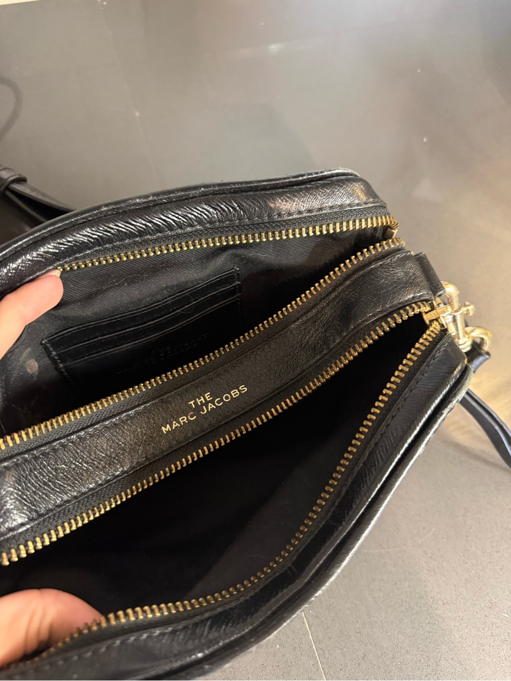 Marc Jacobs Black Quilted Snapshot Crossbody with Gold Hardware - Picture 11 of 11